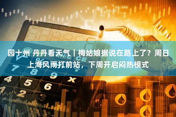 园十州 丹丹看天气｜梅姑娘据说在路上了？周日上海风雨打前站，下周开启闷热模式